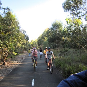 Cycling in Sydney Olympic Park